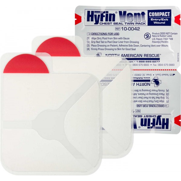 NAR HyFin® Vent Compact Chest Seal Twin Pack