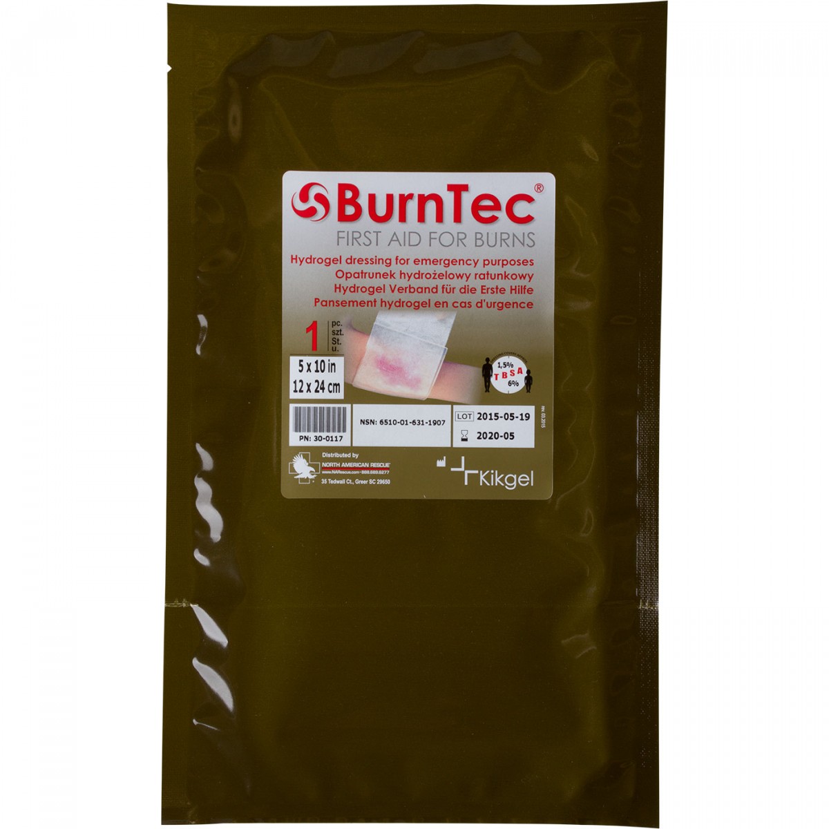 NAR Burntec Burn Dressing 5"x 10"